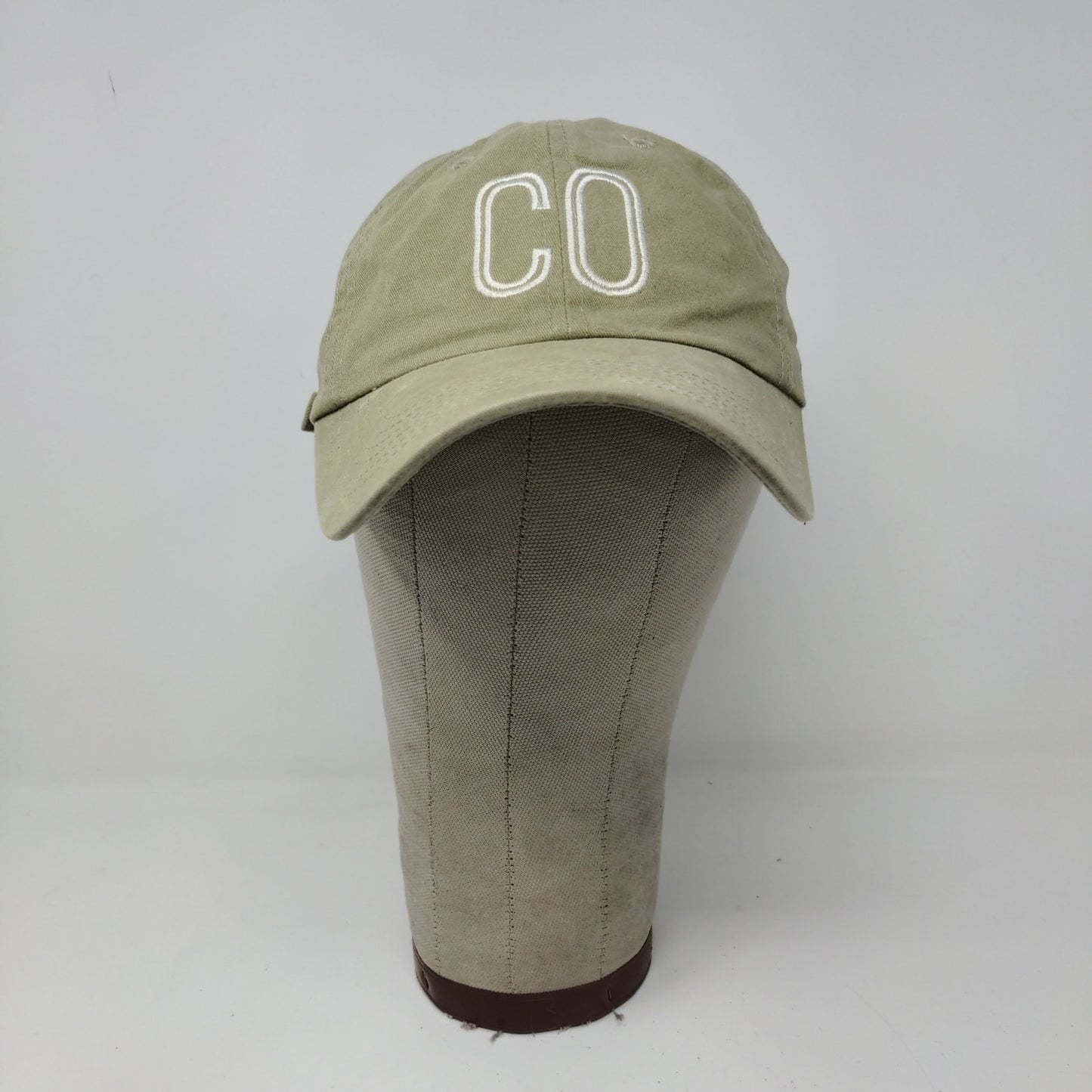 Port Authority Slideback Hat Embroidered CO Logo Green 100% Cotton