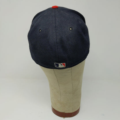 Vintage New Era 59Fifty MLB Atlanta Braves Fitted Hat Size 7 Embroidered Logo