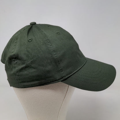 Unbranded Men's Strapback Hat Green Size OSFM Blank Vent Holes