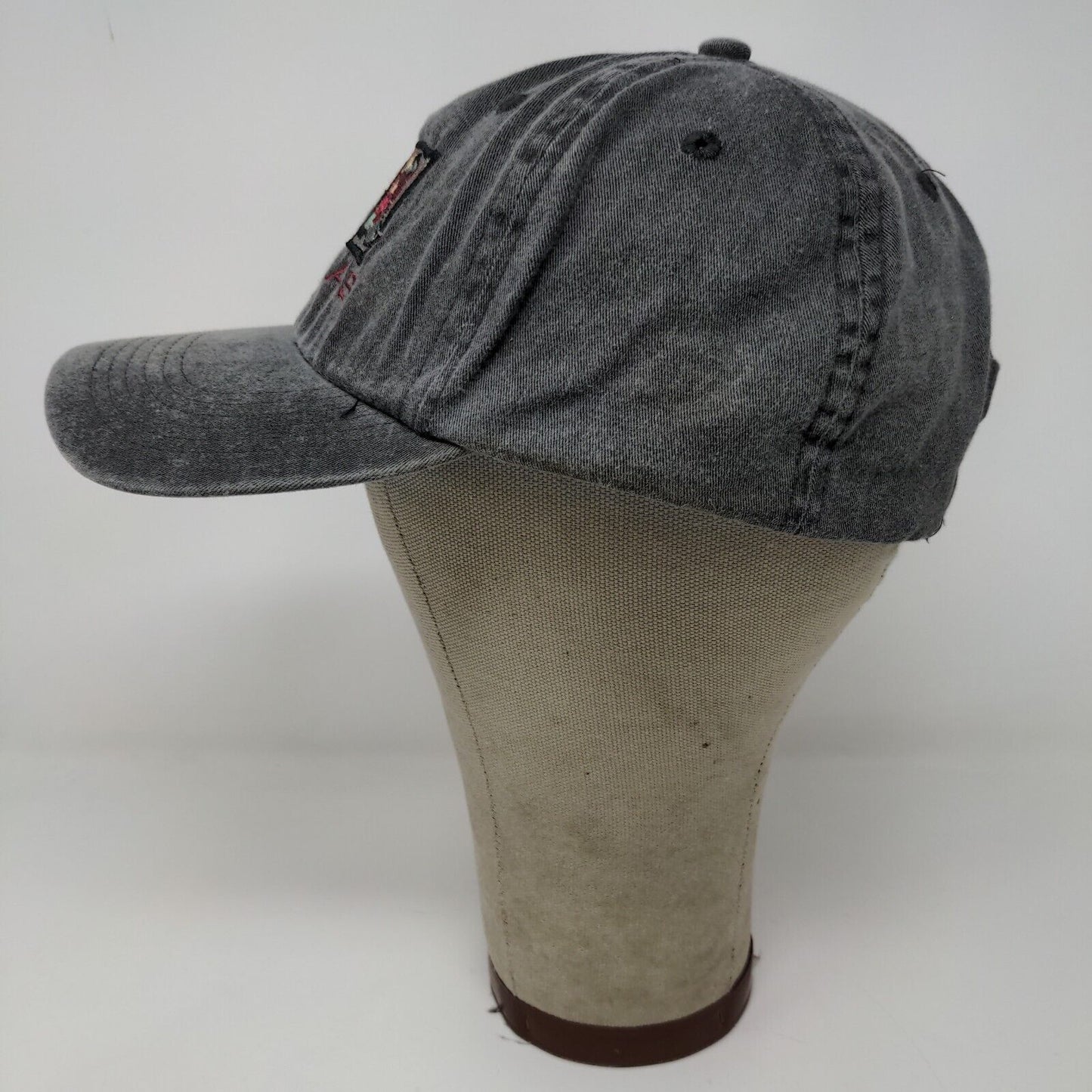 EXP Headwear Dallas Texas Slideback Hat Gray Adjustable Embroidered Logo