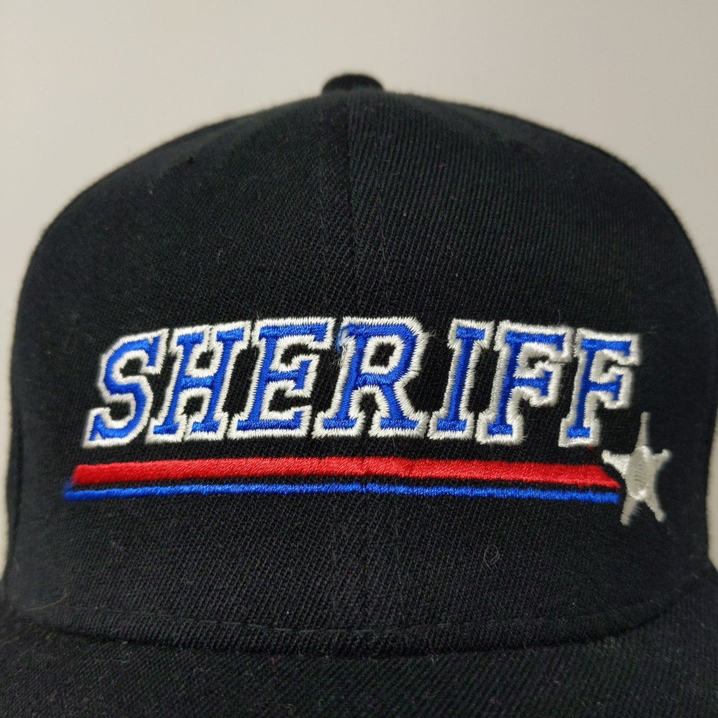 Flexfit 9/11 Memorial Sheriff Hat Patriotic American Flag Black Embroidered