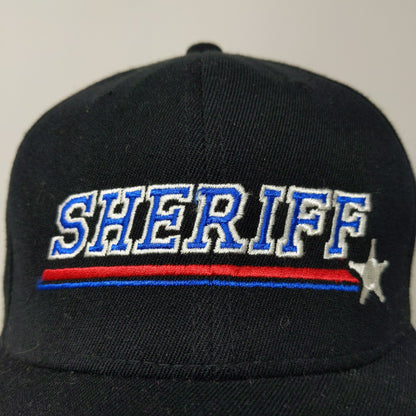 Flexfit 9/11 Memorial Sheriff Hat Patriotic American Flag Black Embroidered