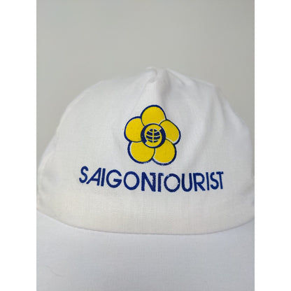 Saigon Tourist Vietnam Strapback Hat White Graphic Logo Flower