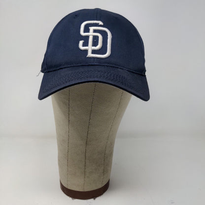 Team MLB San Diego Strapback Hat Blue Size S/M Embroidered Logo