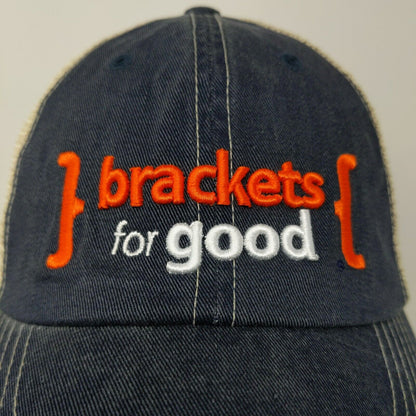 Brackets for Good Hat Cap Distressed Snapback Mesh LIDS Embroidered One Size
