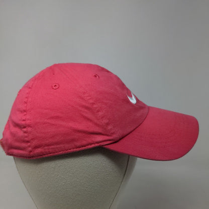 Nike Girl's Strapback Hat Pink Size Child 100% Cotton Embroidered Swoosh Logo