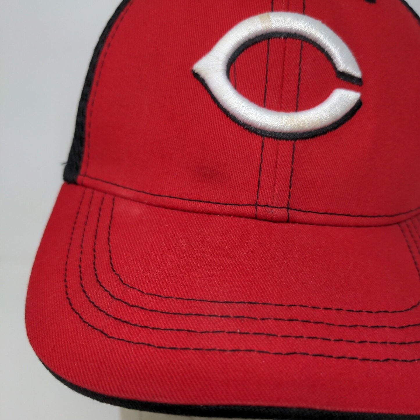 New Era Boys 39Thirty Cincinnati Reds Hat Autographed Rouok Embroidered
