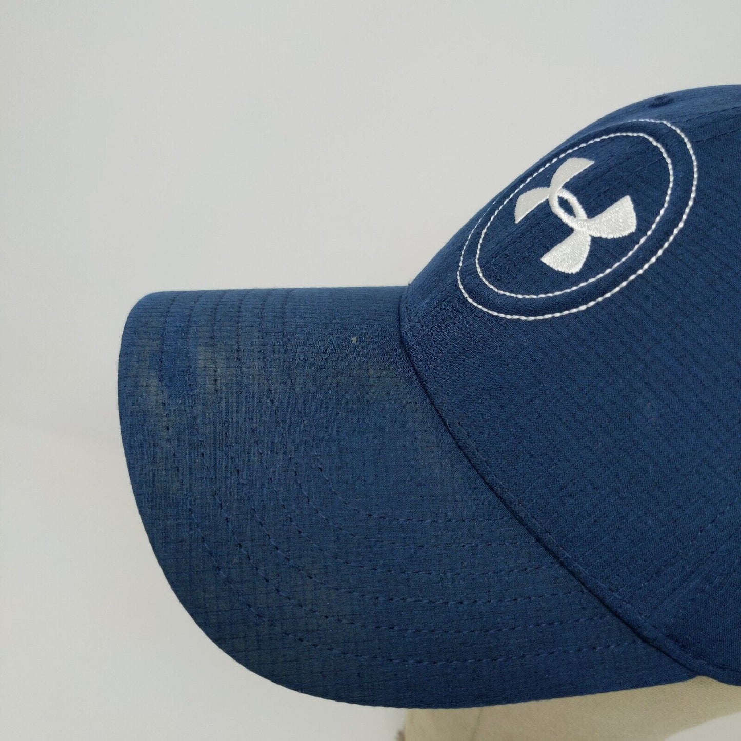 Under Armour Mens Golf Hat Blue Size M/L Embroidered Logo Polyester