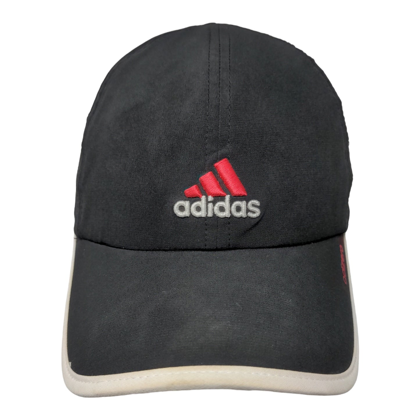 Adidas Men's Strapback Hat Black OSFA Embroidered Logo Poly Blend Stretch