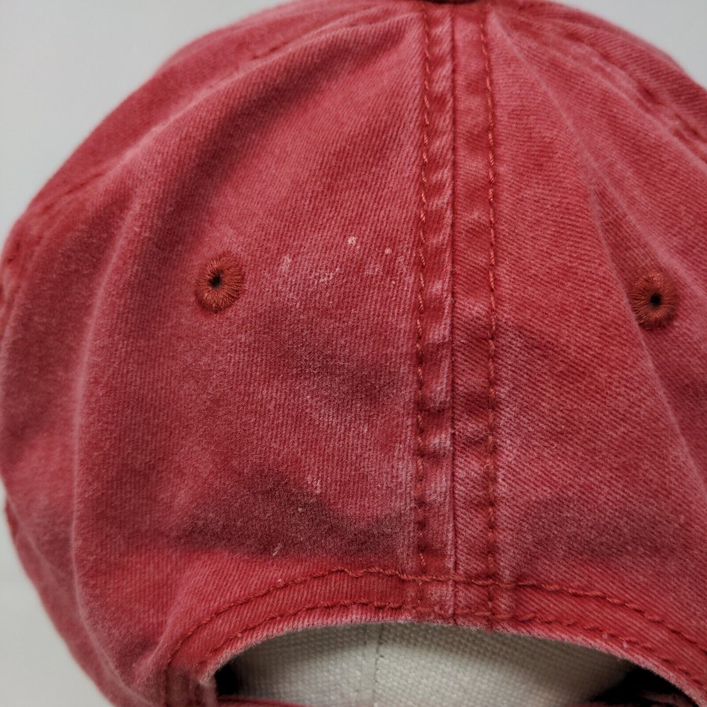 Unbranded Men's Blank Slideback Hat Red Size OSFM Vent Holes