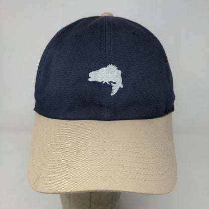 Columbia PFG Men's Slideback Hat Blue Tan OS Embroidered Fish Logo