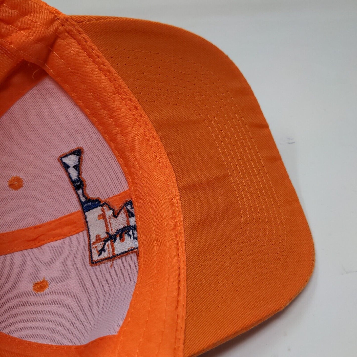 Unbranded Men's Snapback Hat Orange Adjustable Executive Beach Logo Embroidered