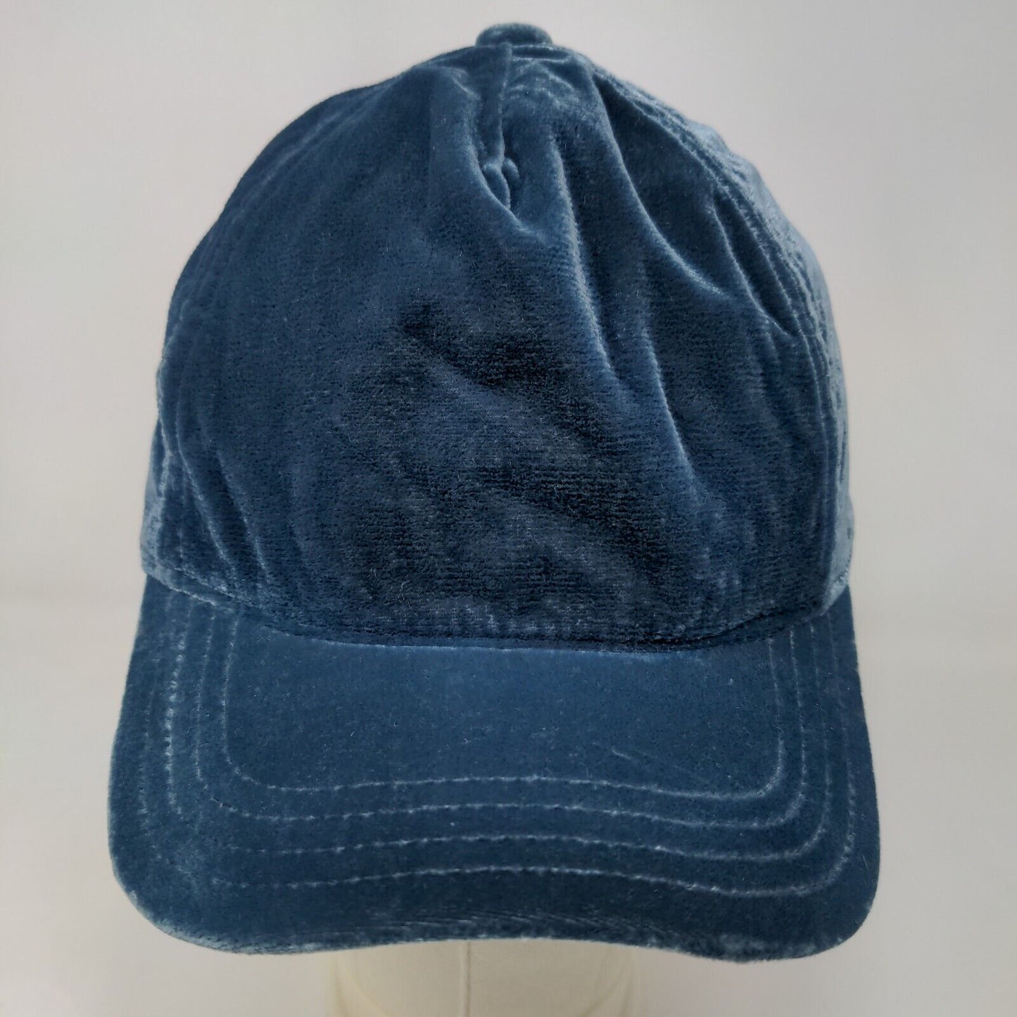 Gymboree Girl's Slideback Hat Blue Size M/L Velour Soft Polyester Blend Blank