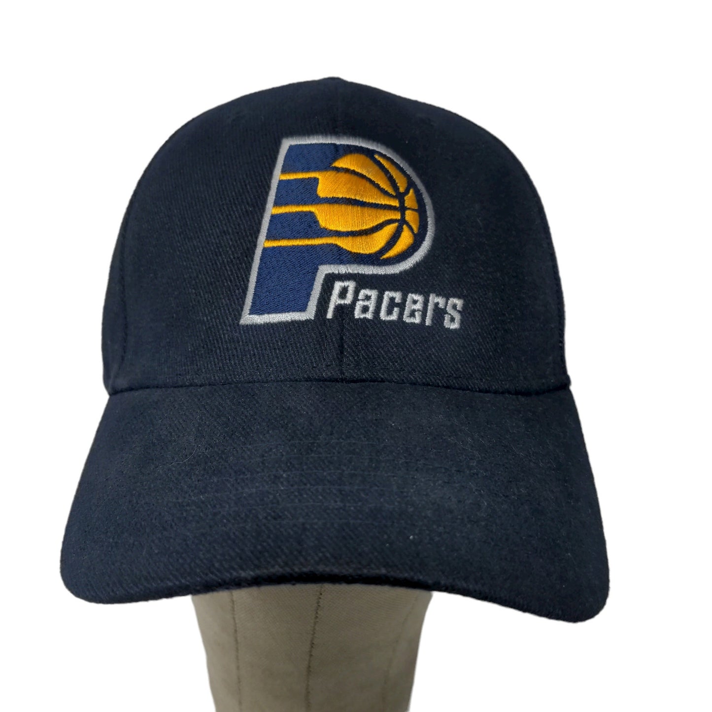 NBA Indiana Pacers Strapback Hat Embroidered Logo Blue Gold Adjustable