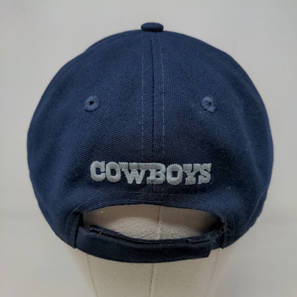 New Era 9Forty Men's Strapback Hat Blue White Dallas Cowboys Embroidered