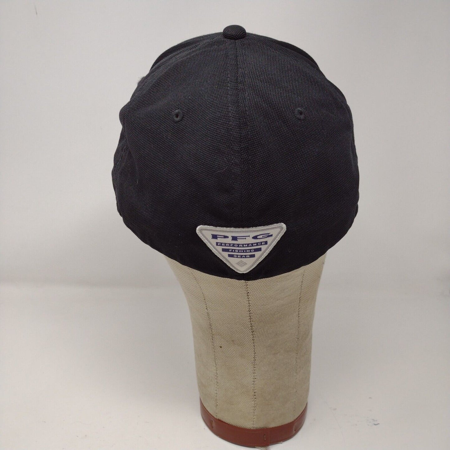 Columbia Mens PFG Performance Fishing Gear Black Fitted Hat Cap Size L / XL