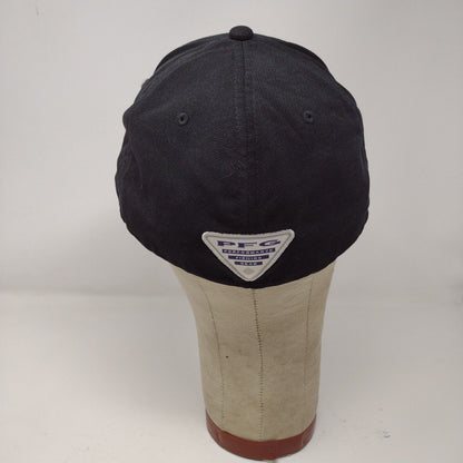 Columbia Mens PFG Performance Fishing Gear Black Fitted Hat Cap Size L / XL