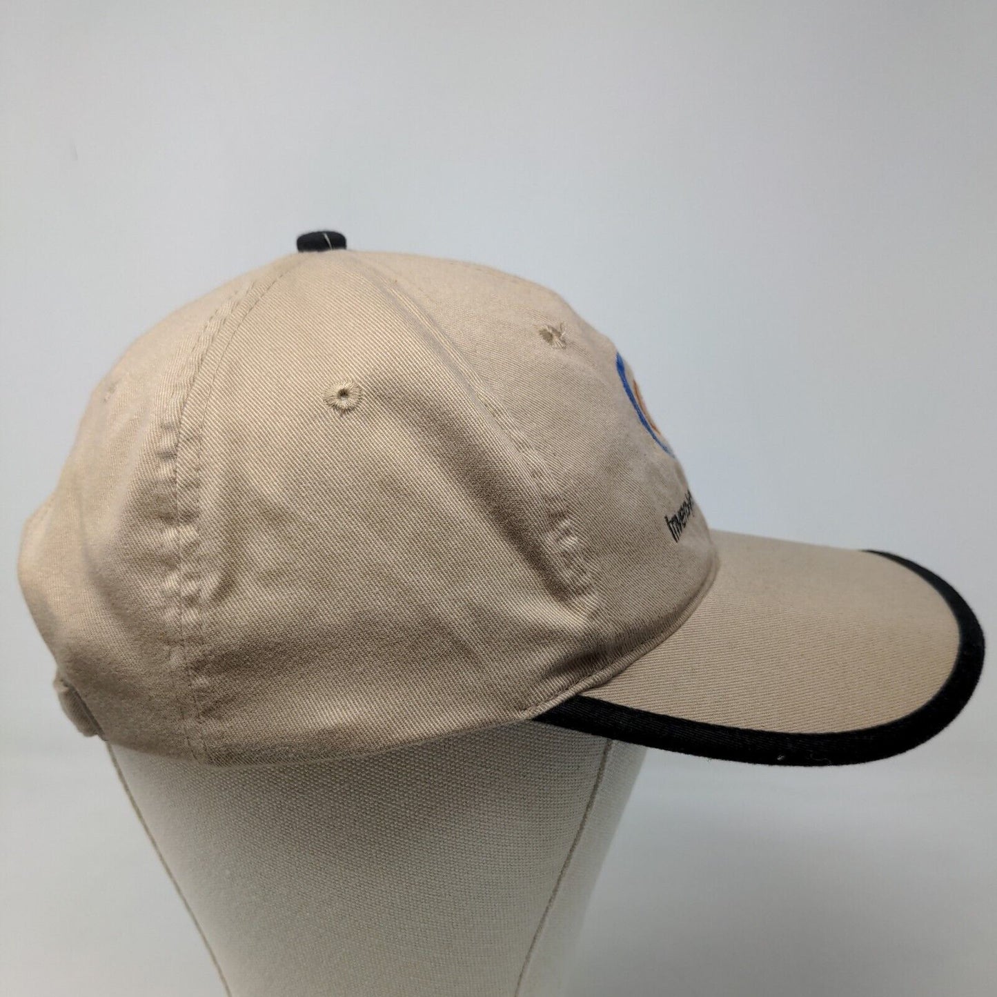 ZKAPZ Men's Slideback Hat Tan OSFA Invensys Direct Embroidered Logo