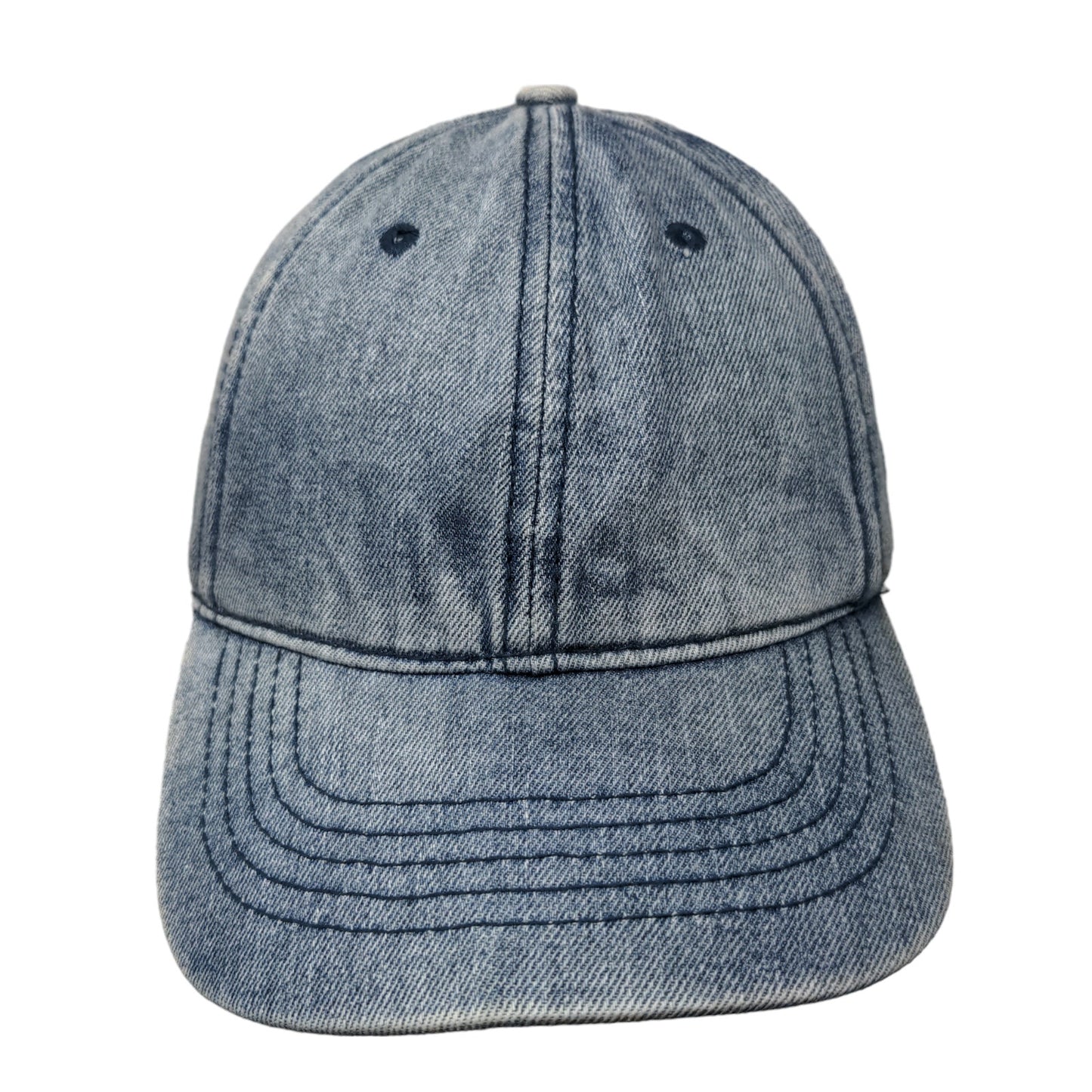 Unbranded Men's Slideback Hat Blue Size OSFM Denim Blank Cotton