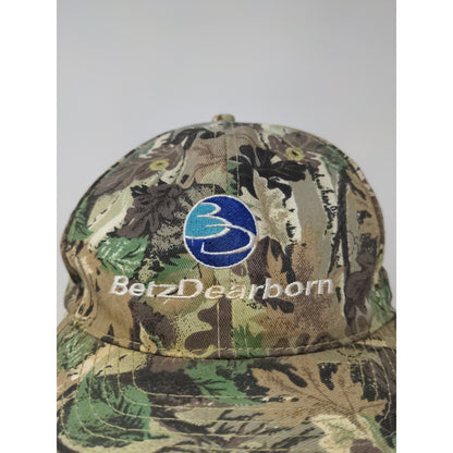 Betz Dearborn Camo Snapback Hat Embroidered Logo Green Brown