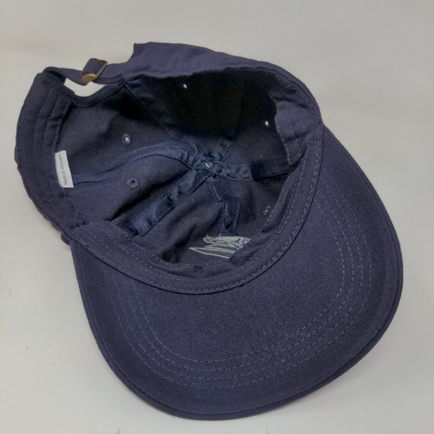 Unbranded Men's Slideback Hat Blue Adjustable Embroidered Winter Logo