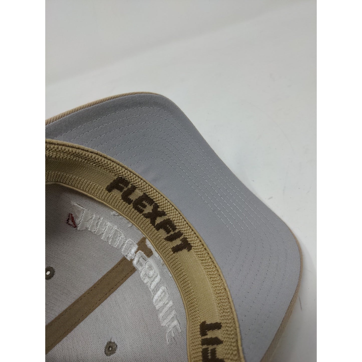 Flexfit Bridgestone Junior Golf Tour Lids Hat Size S-M Brown Tan