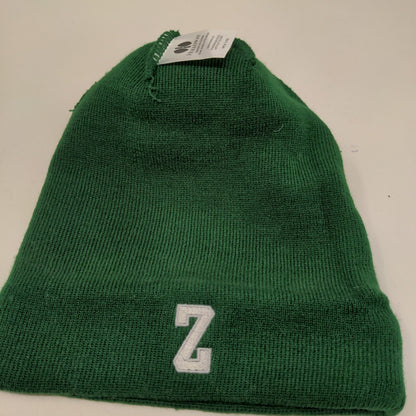 Holloway Men's Beanie Cap Hat Green Gray Striped OSFM Embroidered Z Logo
