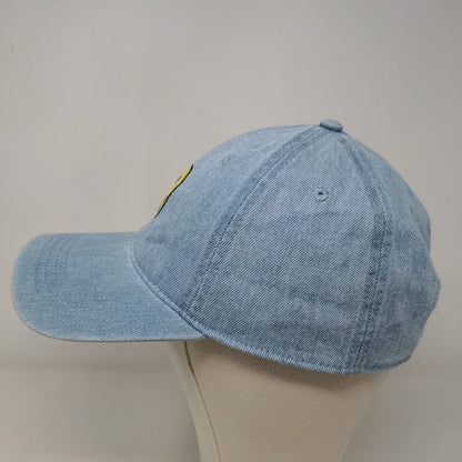 American Eagle Men's Slideback Hat Blue Size OS Embroidered Smiley Face Logo