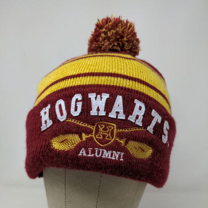 Harry Potter Boys Hogwarts Alumni Beanie Hat Red Yellow OSFM 14+ Fleece Lined