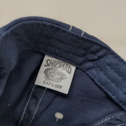 Shipyard Brewing Co Men's Snapback Hat Blue Adjustable Embroidered Logo