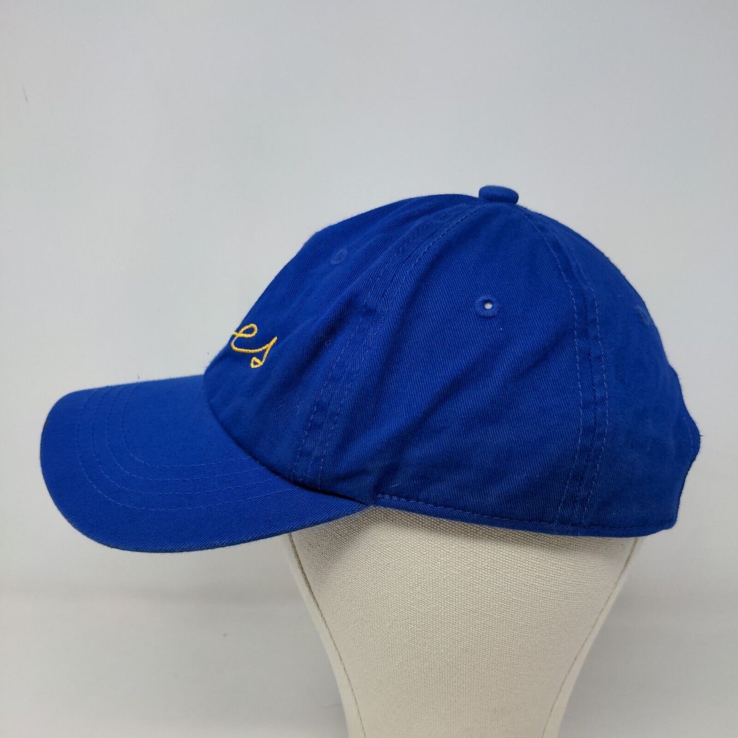 David & Young Women's Slideback Hat Blue OSFM Embroidered Blues Logo Cotton