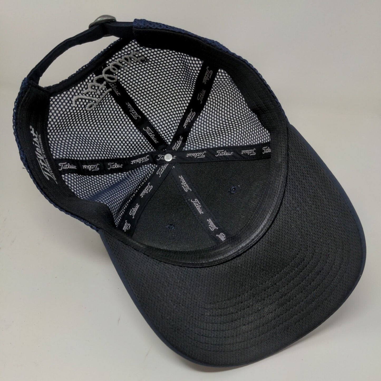 Titleist Golf Mens Slideback Mesh Back Hat Blue Embroidered Logo