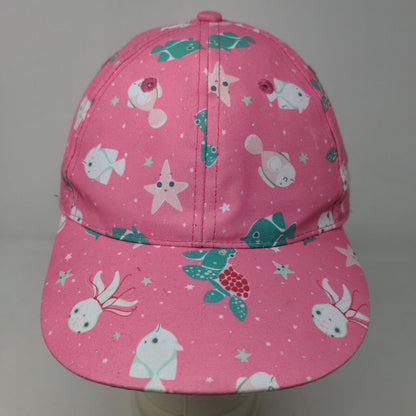 Banana Boat Girl's Strapback Hat Pink Size OS Graphic Fish Ocean Creatures