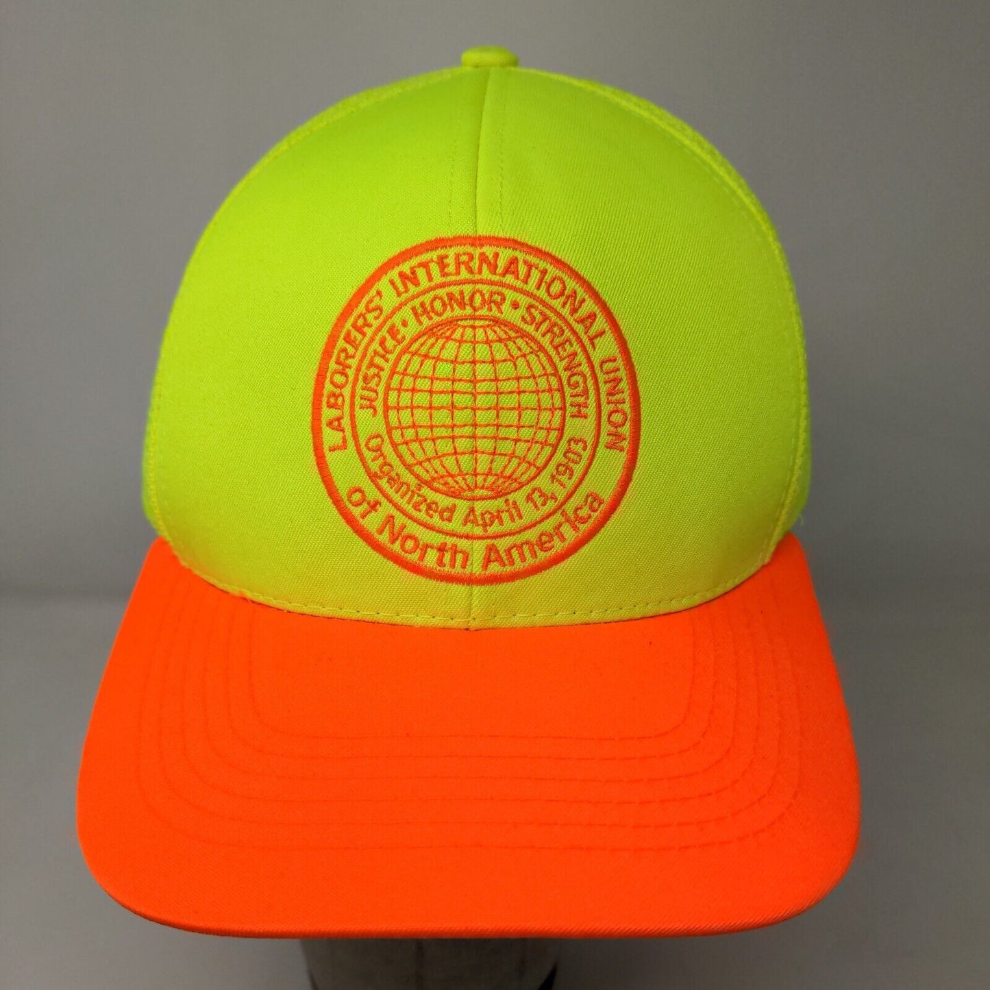 Laborer's International Union Men's Strapback Hat Local 120 Green Union USA