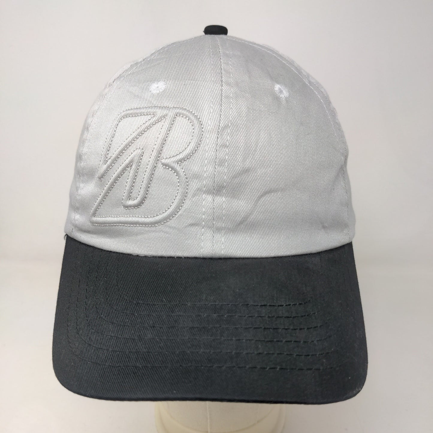 K-Products Men's Strapback Hat Gray Size OSFA Embroidered Bridgestone Logo