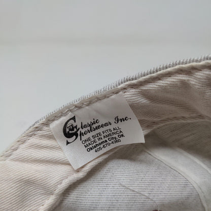 Roncalli Snapback Hat Gray OSFA Embroidered Logo Made in the USA