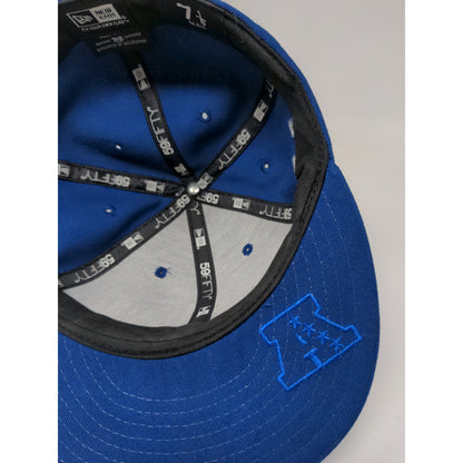 NFL Indianapolis Colts New Era 59Fifty Fitted Hat Size 7 1/8 Blue Embroidered