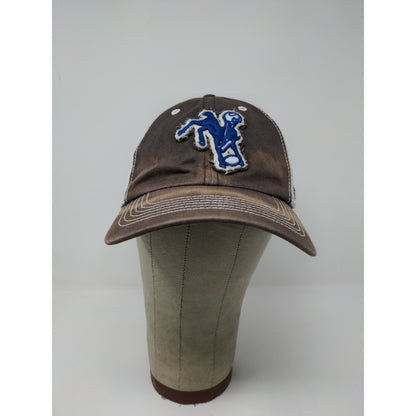 47 Brand NFL Indianapolis Colts Meshback Fitted Hat Embroidered SZ S-M Brown