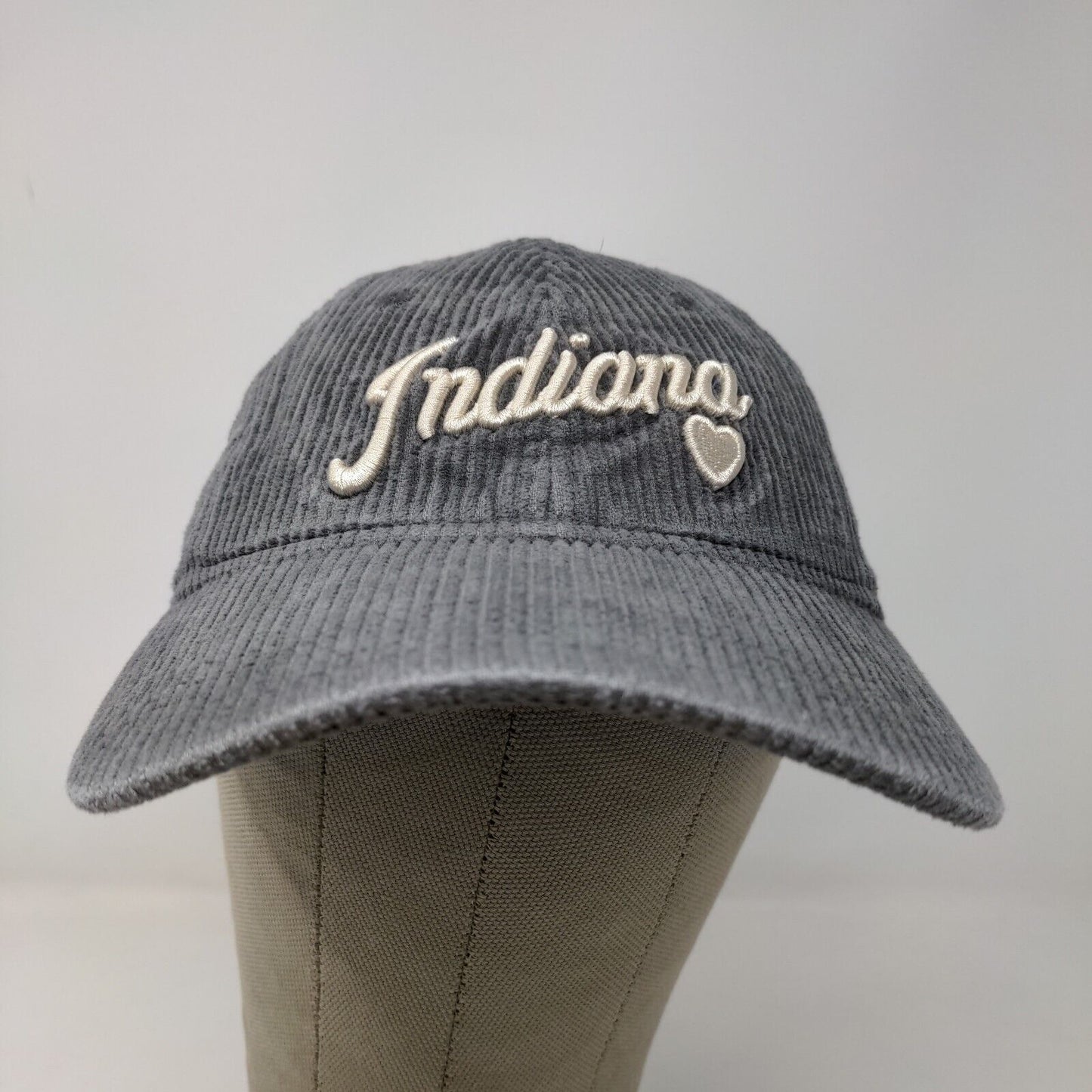 Home Free Women's Slideback Hat Gray OSFM Embroidered Logo Heart Indiana