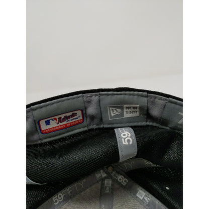 New Era 59Fifty Arizona Diamondbacks D Backs Fitted Hat Size 7 1/4 Black Red