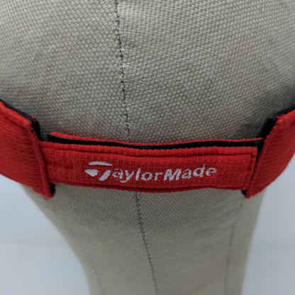 Taylor Made R9 Burner TMax Gear Sun Visor Hat Red OSFA Embroidered Logo Golf