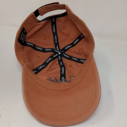 Cabela's Men's Strapback Hat Orange Size OS Embroidered Logo