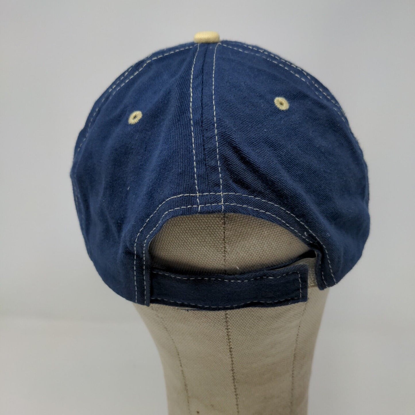 JR Cigars Men's Strapback Hat Blue Adjustable Embroidered Logo