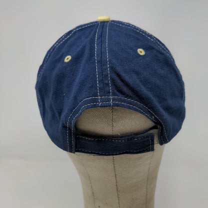 JR Cigars Men's Strapback Hat Blue Adjustable Embroidered Logo