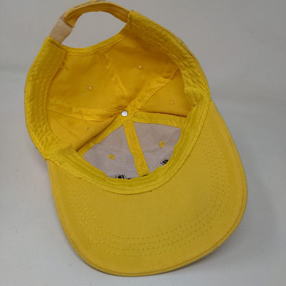 Finn Tack Men's Strapback Hat Yellow Adjustable Embroidered HAMBO Logo