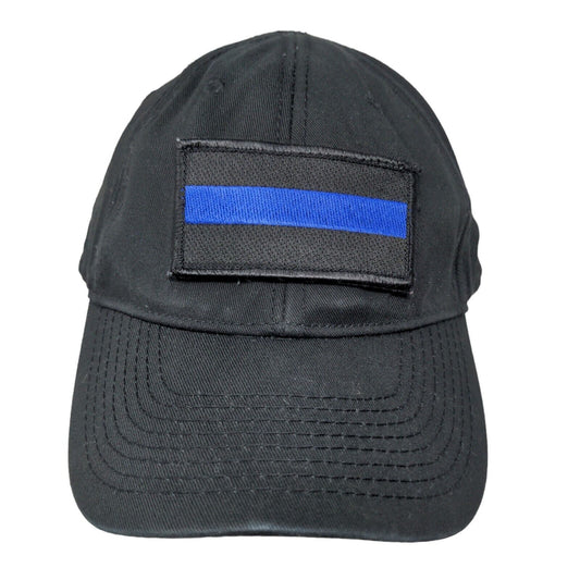 Glock Men's Strapback Hat Black Adjustable Patch Thin Blue Line Logo Police