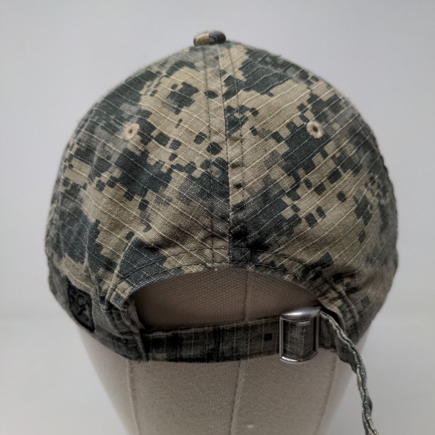 The Game Men's Digital Camo Slideback Hat Green OSFM Embroidered A Logo