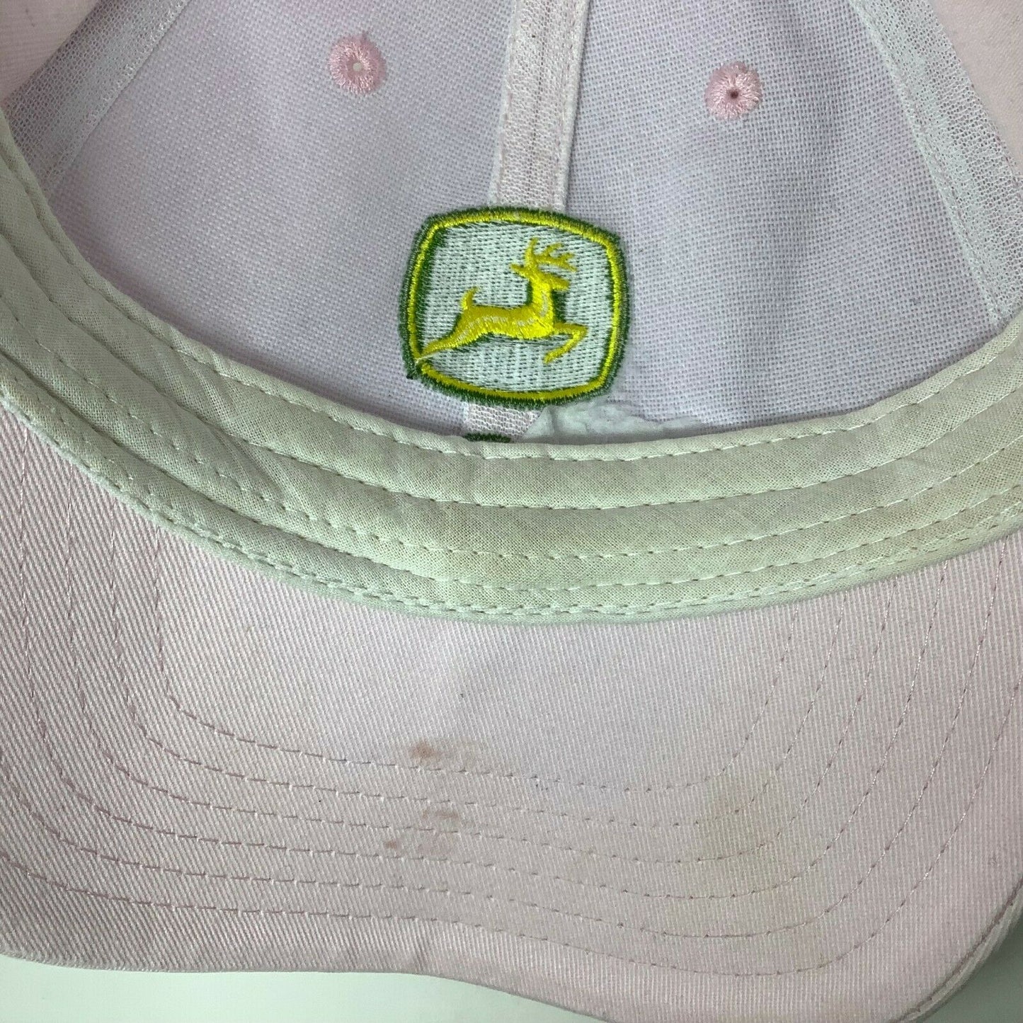 John Deere K Products Pink Hat Strapback Adjustable Embroidered Logo