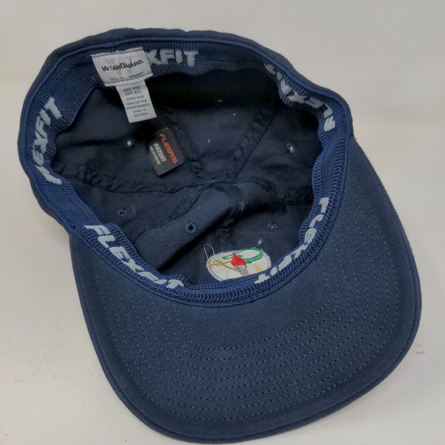 WearGuard Men's FlexFit Fitted Hat Blue OSFA Embroidered Anchor Logo