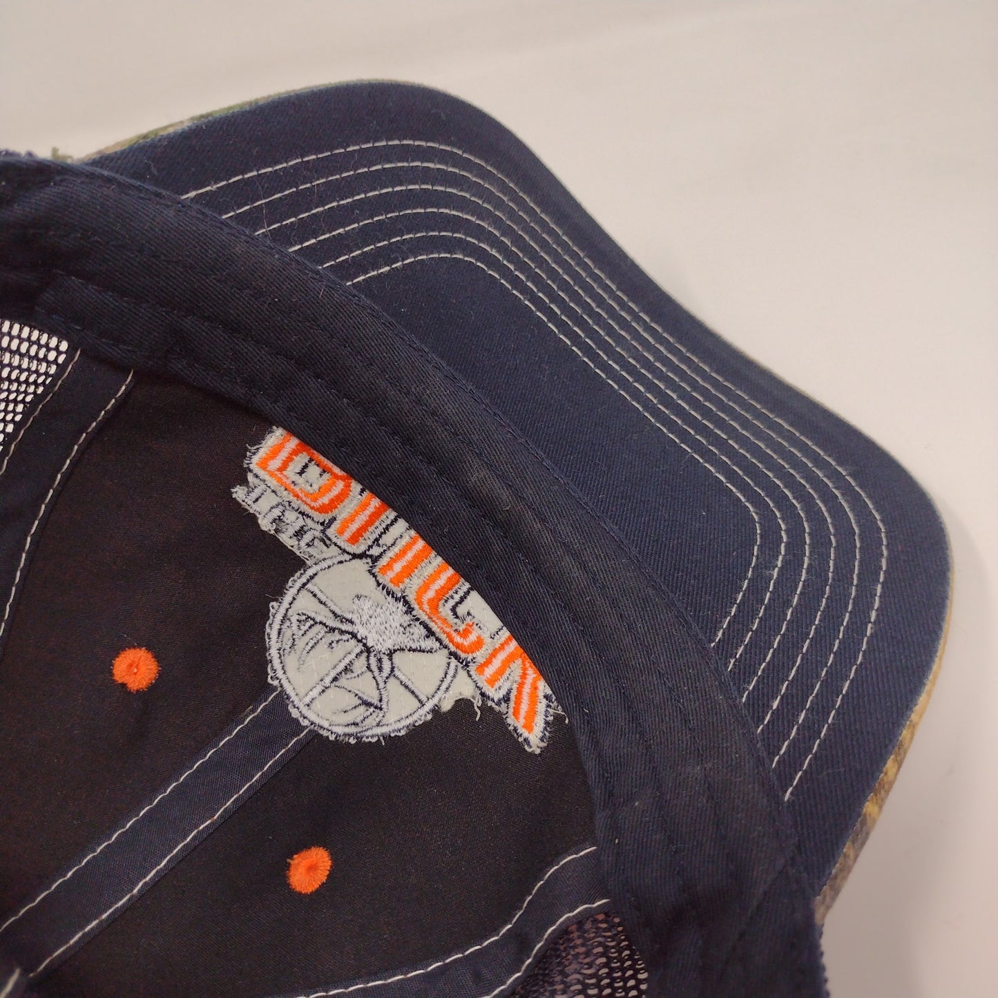 Team Realtree Orange &  Camo Meshback Snapback Hat The Buck Drops Here Hunting
